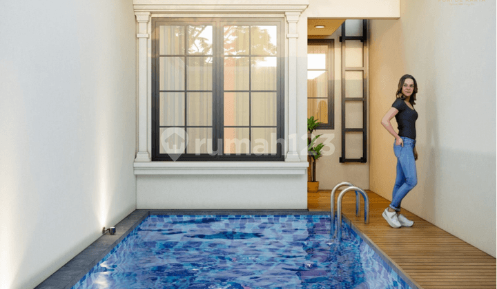 Jual Rumah 2 Lantai Godean SHM dengan Kolam Renang Pribadi