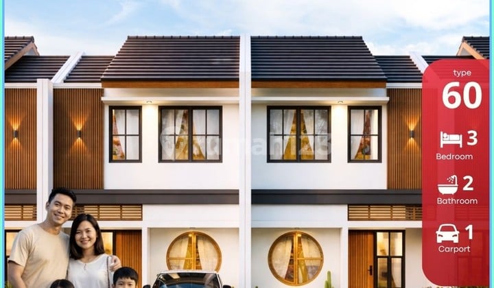 Rumah Dekat Bandara Yia 2 Lantai Dalam Cluster 400 Jutaan