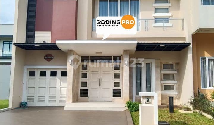 RUMAH DESIGN ELEGANT BAGUS SEMI FURNISH DI CLUSTER SCARLET GADING SERPONG