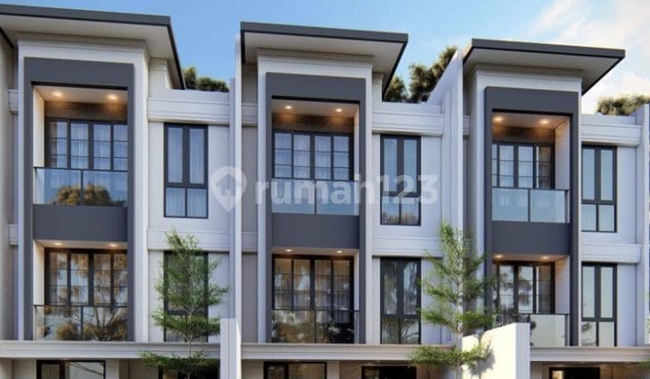 Minimalist new 3-story house in Citra Garden