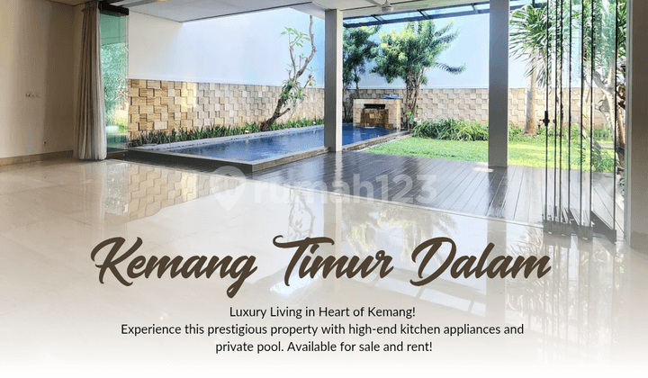 Luxury Living Kemang Timur - Rumah Sultan 412M² Siap Huni Private Pool