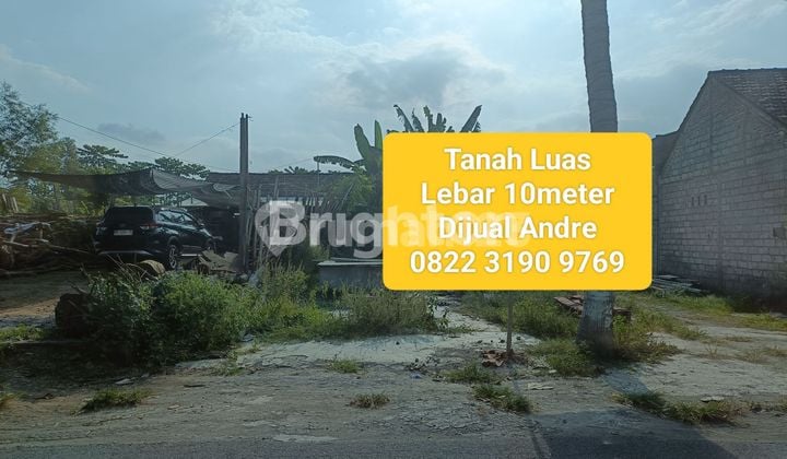 Cheap Land in Tulungagung 0 Second Asphalt Road. Trucks Can Pass. 10 Meter Front Width.