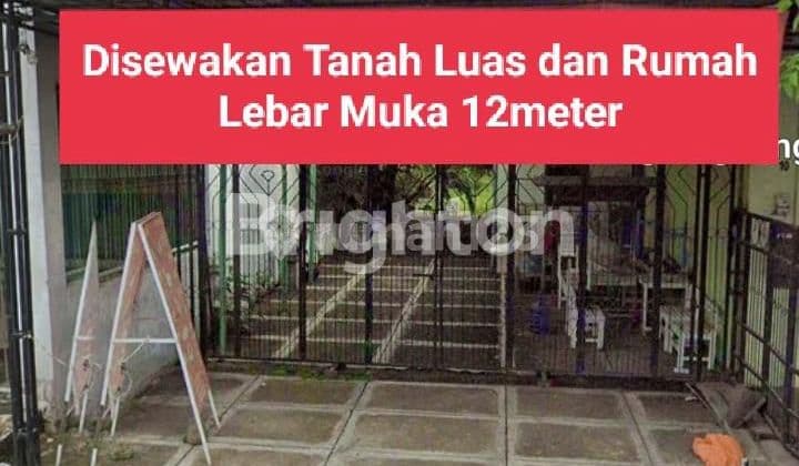 JUAL/SEWA TANAH BESERTA BANGUNAN, LOKASI STRATEGIS, COCOK BUAT KULINER.