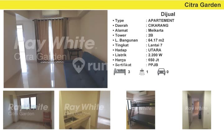 Dijual Murah Apartemen Meikarta, Ada Balkon