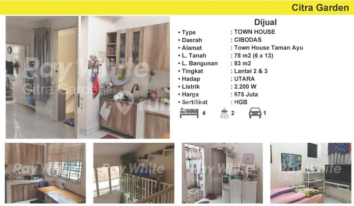 Town House 2Lt Siap Huni Rapih Dekat Uph