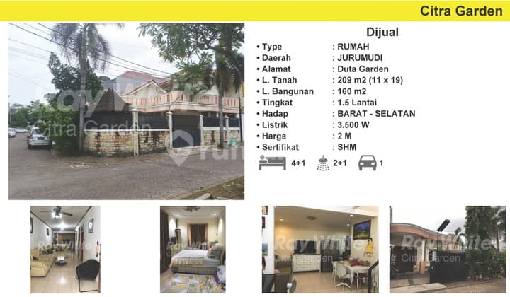 Jarang Ada Rumah Hook 2 Lantai Duta Garden Murah