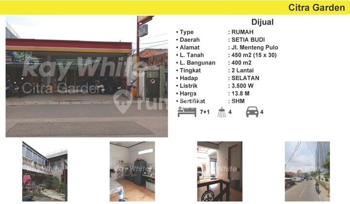Rumah + Ruang Usaha Setia Budi Cocok Kosan