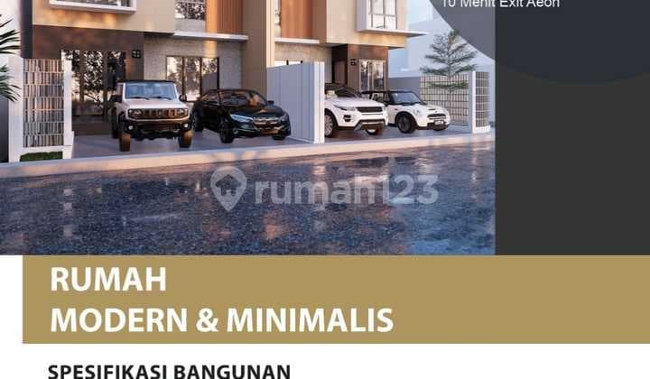 Rumah Modern Minimalis di Villa Melati Mas Serpong Tangerang Selatan 07/d