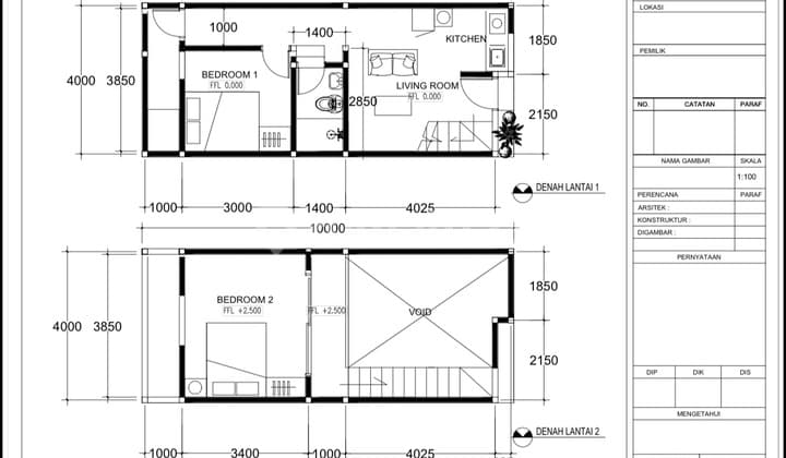 Tersedia 4 Unit Lagi, Rumah Mezzanine 2 KT di Denpasar Barat
