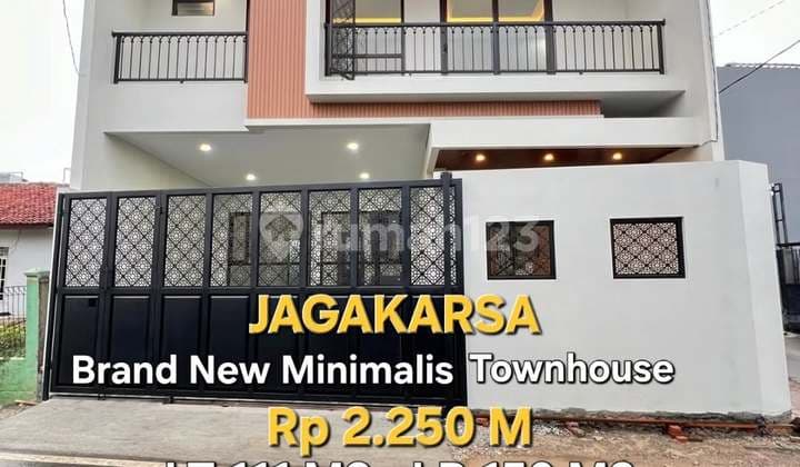 Brand New Minimalis Townhouse Strategis Jagakarsa Jakarta Selatan