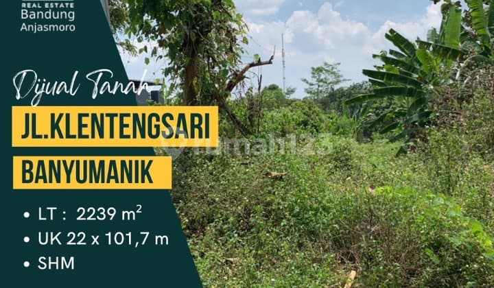 Dijual Tanah SHM Jl Klentengsari Banyumanik Semarang
