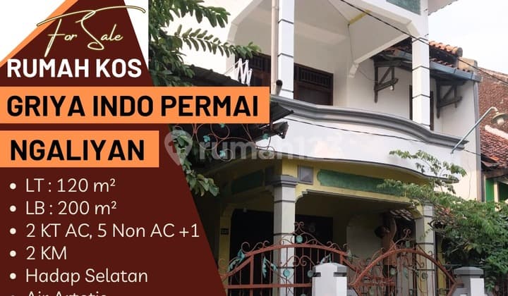 Dijual Rumah 2 Lantai Ex Kost Griya Indo Permai Ngaliyan Semarang