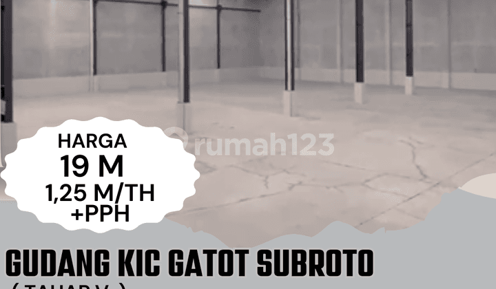 DISEWAKAN GUDANG SIAP PAKAI 2160 M KIC GATSU NGALIYAN