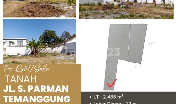 Disewakan Tanah Pinggir Jalan Raya S.parman Temanggung