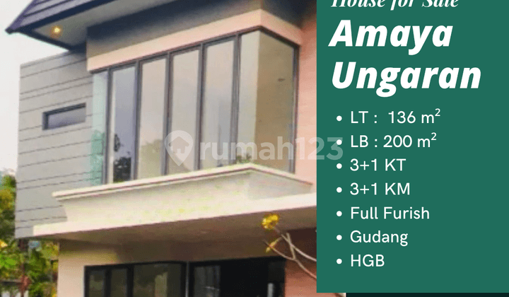 RUMAH 2 LT FURNISHED SIAP HUNI AMAYA UNGARAN