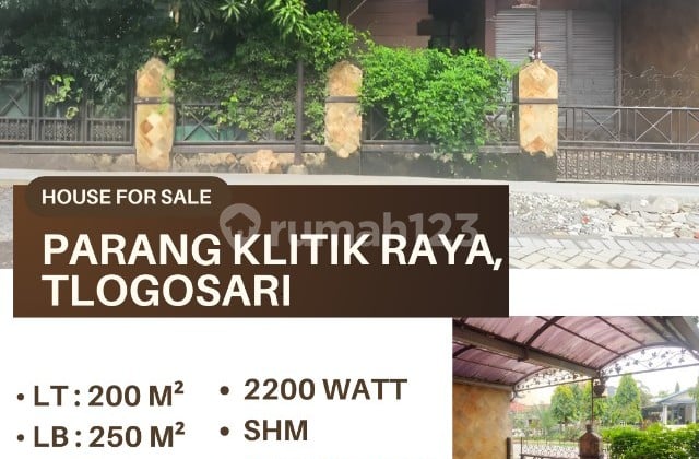 DIJUAL RUMAH SIAP HUNI PARANG KLITIK RAYA TLOGOSARI