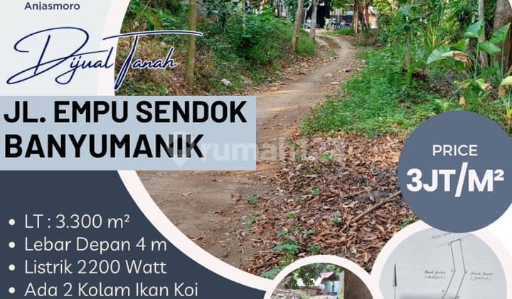 Dijual Tanah 2 Kavling Jl Empu Sendok Banyumanik Semarang