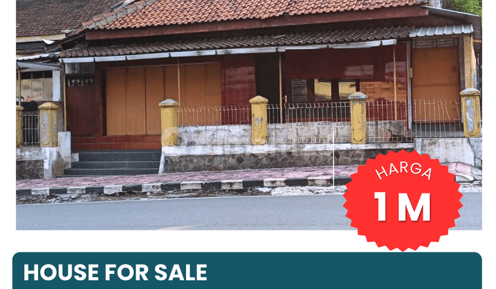 DIJUAL RUMAH PINGGIR JALAN RAYA JENDRAL SUDIRMAN SALATIGA
