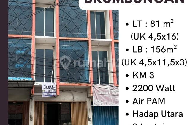 DIJUAL RUKO 3 LT LOKASI SRATEGIS BRUMBUNGAN SEMARANG TENGAH