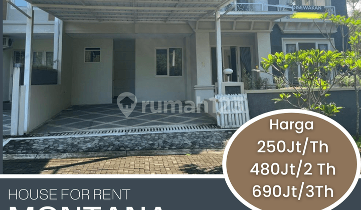 DISEWAKAN RUMAH 2 LT FURNISHED SIAP HUNI MONTANA TEMBALANG