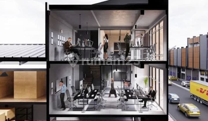 Ruko Gudang 3in1 type Standard blok E