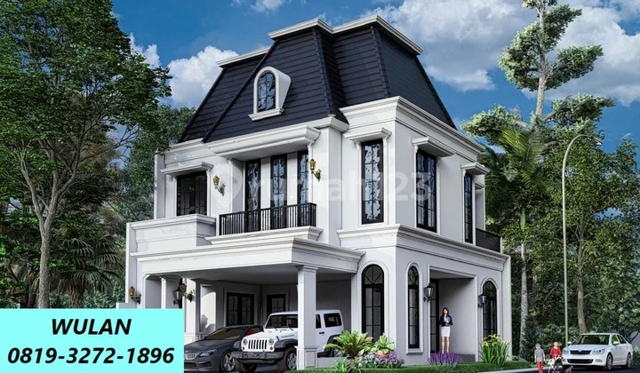 Jual Rumah American Style Luas 120 M2 di Cluster Kebayoran Bintaro Rn-16472 Jual Rumah American Style Luas 120 M2 di Cluster Kebayoran Bintaro Rn-16472