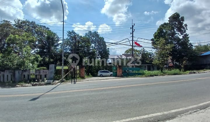 Dijual Tanah/lahan Pinggir Jalan Poros Jl. Soekarno - Hatta Km.13 Cocok Dibuat Gudang, Workshop Dan Usaha Lainnya Harga Nego