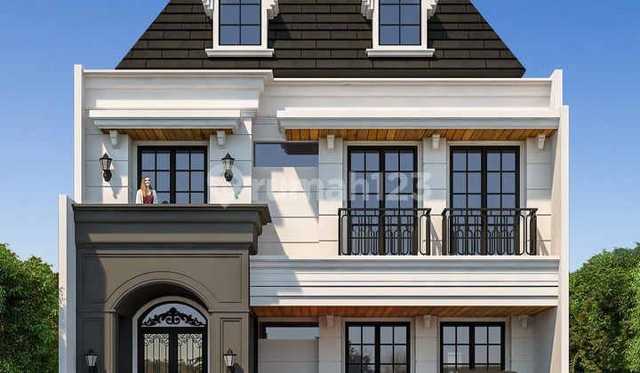 New Dharmahusada house, 2-story building (American classic type) New Dharmahusada house, 2-story building (American classic type)