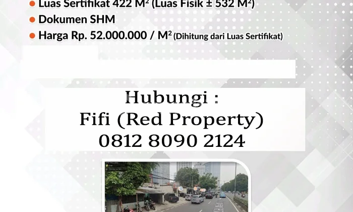 Tanah Di Jalan Kh Mas Mansyur, Jakarta Pusat Tanah Di Jalan Kh Mas Mansyur, Jakarta Pusat