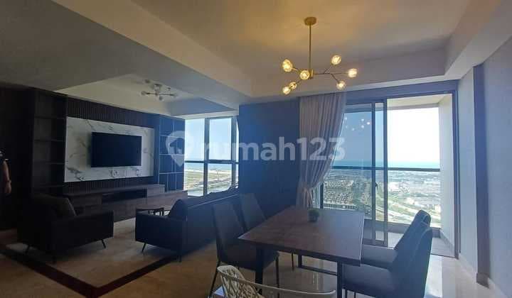 Apartemen Gold Coast 3 BR Jadi 2 BR Besar Luas 113 M2 Tower Bahama Furnished