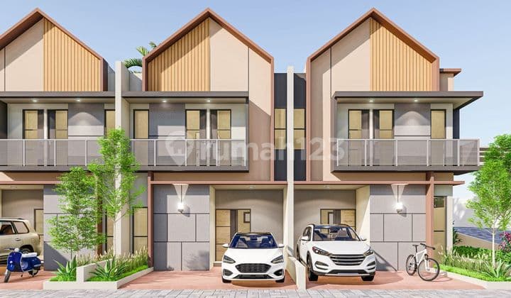Rumah 2 Lantai Scandinavian dalam Cluster