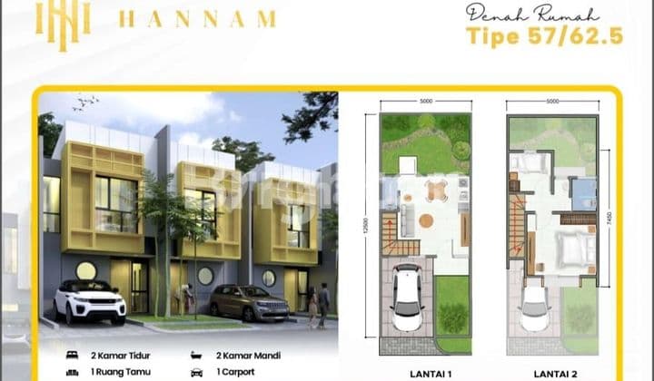New HANNAM House. 2 (two) Floors. Near Hang Nadim Airport Batam Center