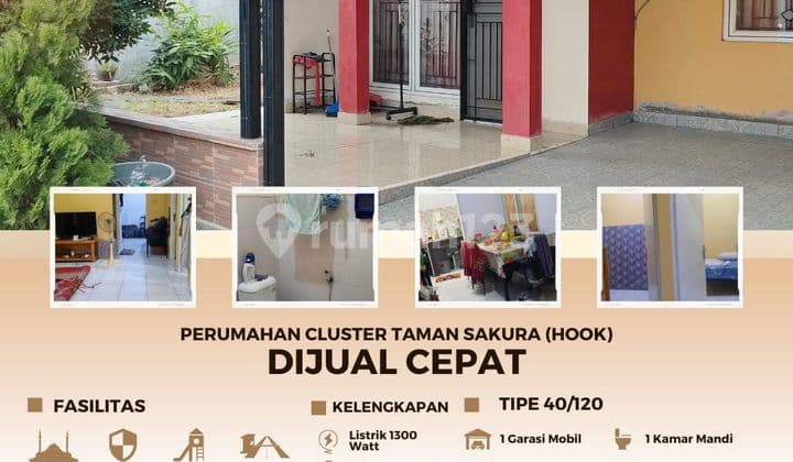 Dijual rumah Hock di cluster taman sakura BU