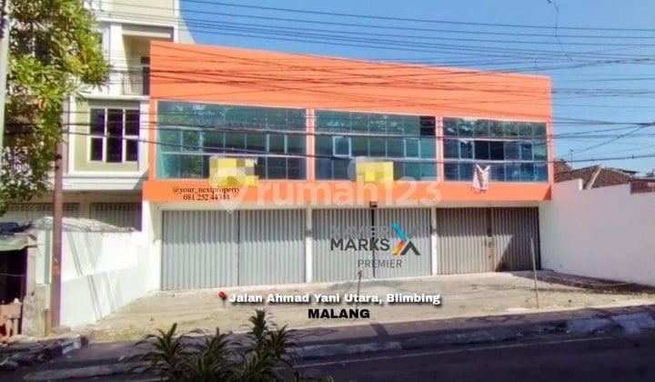 Ruko Lebar Lokasi di Jalan Ahmad Yani Utara Blimbing Kota Malang