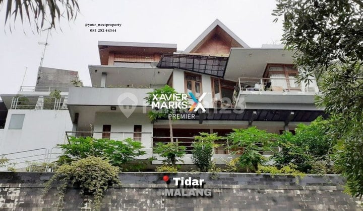 Rumah Villa Klasik Mewah Private Pool Di Tidar, Malang