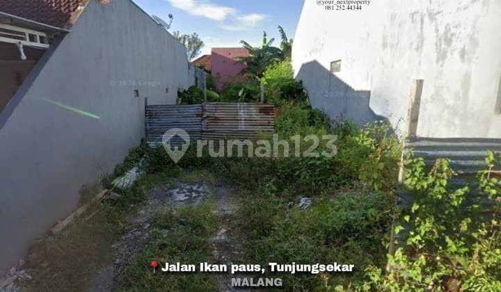 Land in the Ikan Paus Street Area, Tunjungsekar Lowokwaru, Malang City.