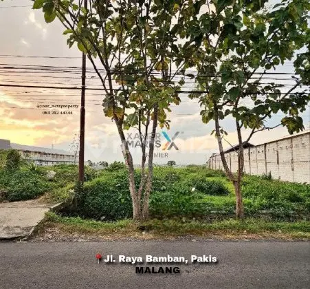 Tanah Siap Bangun di Raya Bamban Asrikaton, Pakis Malang