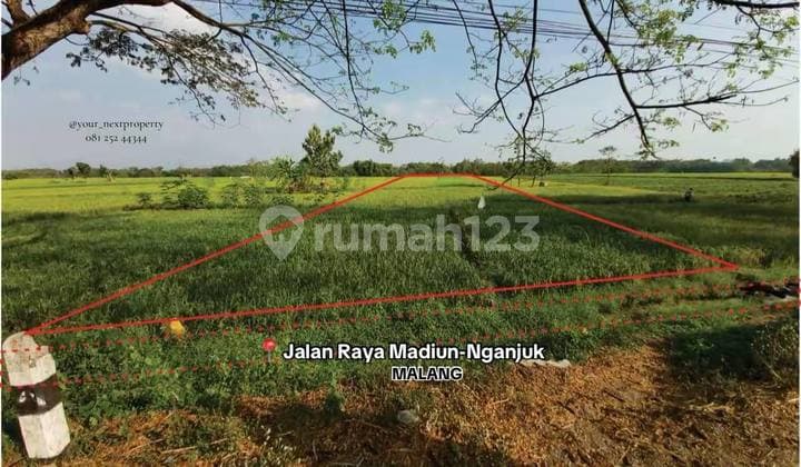 Lahan di Poros Jalan Raya Madiun - Nganjuk, Kecamatan Balerejo Kabupaten Madiun