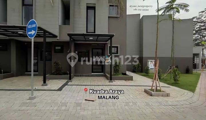 Rumah Minimalis Gaya Modern Siap Huni di Kvadra Araya, Malang