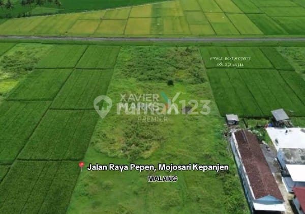 Tanah Luas Di Jalan Raya Pepen Mojosari Kepanjen Kabupaten Malang