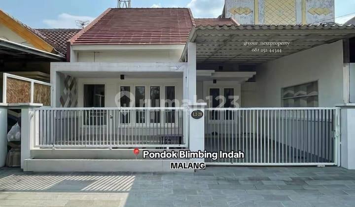 Rumah Siap Huni Di Pondok Blimbing Indah Araya Blok Depan Malang