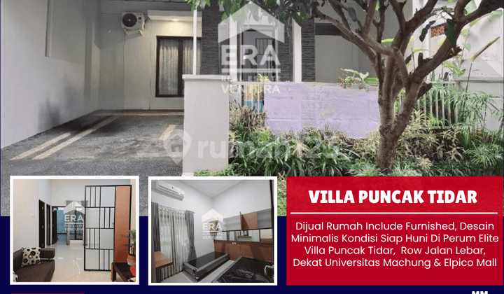 Dijual Rumah Full Furnished Di Villa Puncak Tidar, Dekat Machung