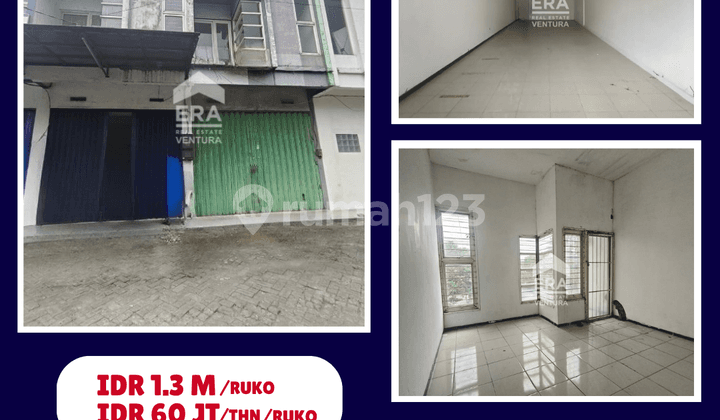 Dijual 2 Ruko Jejer, Lokasi Strategis Ramai Dekat Pasar Gadang