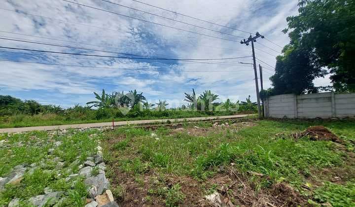 Tanah Pinggir Jalan Dekat Stasiun Jatake - SHM - bisa Cicilan