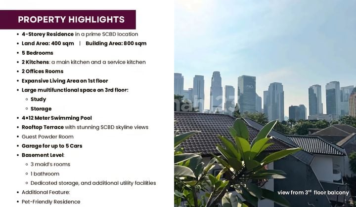 For Rent Rumah Mewah 5 Bedroom Di Senayan Jakarta Selatan