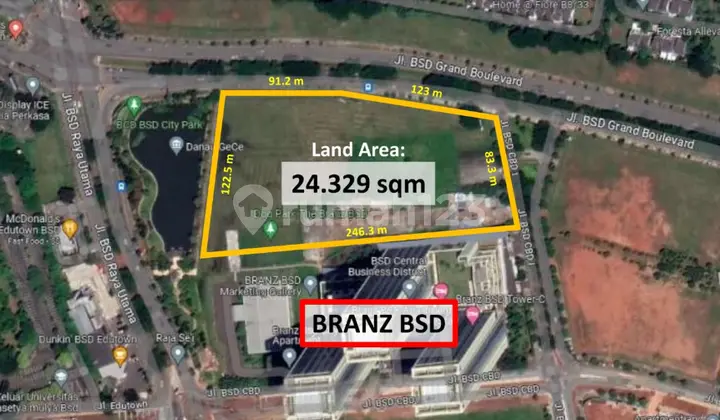 Prime Commercial Land in the Premium Area of BSD