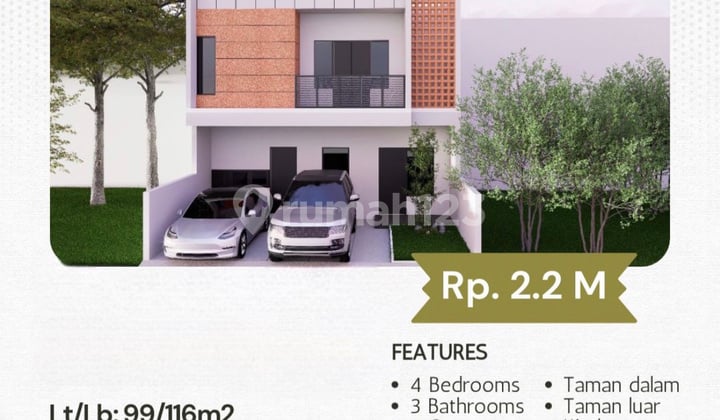 Brand New House in Jati Padang Pejaten Cluster, South Jakarta