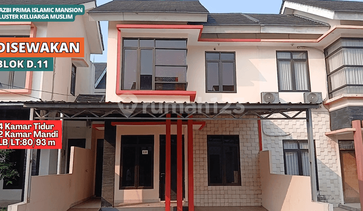 Rumah di Cluster Keluarga Muslim Dekat Tol Grand Wisata Bekasi