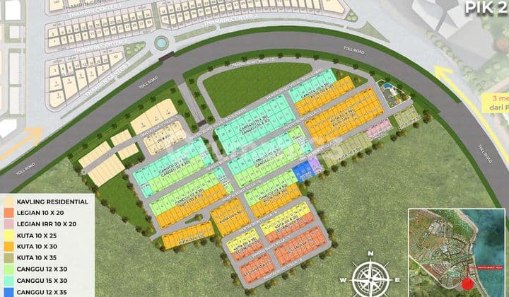 For Sale Plot at Pantai Bukit Villa Pik 2, Area 388M2, Corner Position