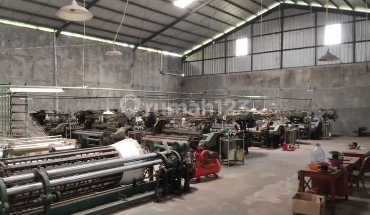 Pabrik Weaving Dijual Luas di Jl Bojong , Majalaya Kab Bandung